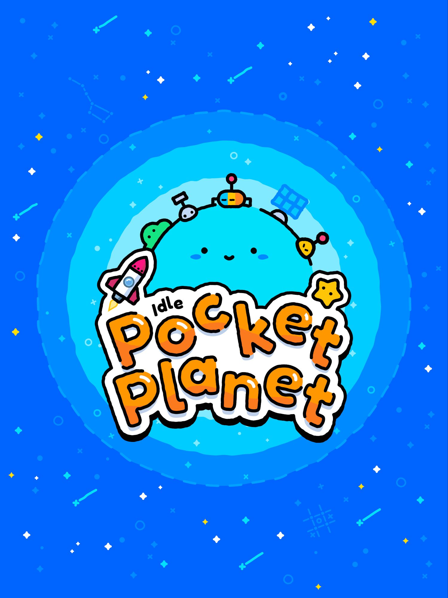 Full version of Android Time killer game apk Idle Pocket Planet for tablet and phone.