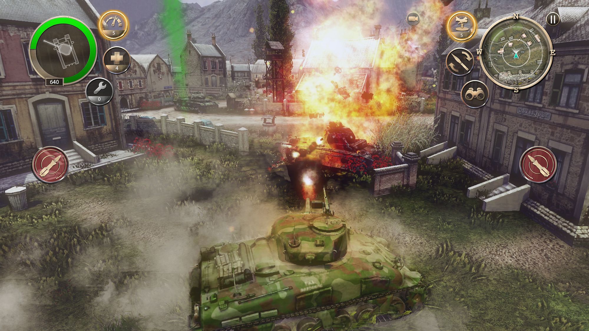 Full version of Android Shooter game apk Infinite Tanks WW2 for tablet and phone.