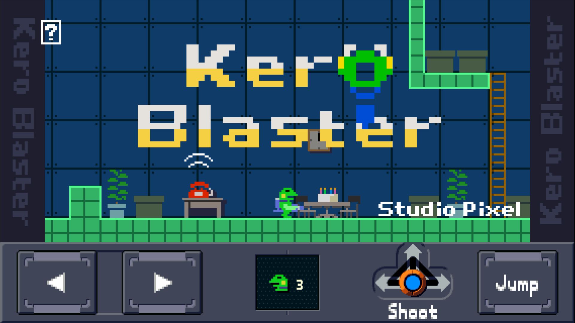 Full version of Android Platformer game apk Kero Blaster for tablet and phone.