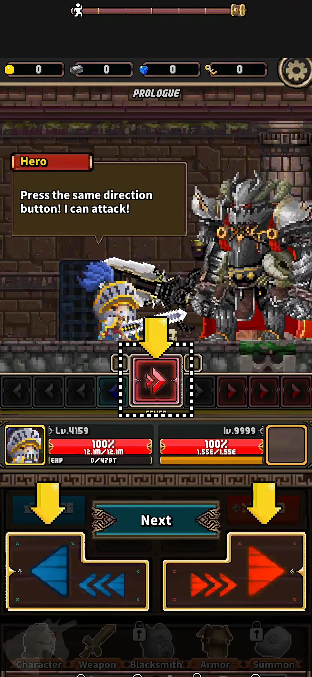 Full version of Android Clicker game apk Kingdom Warrior - IDLE RPG for tablet and phone.