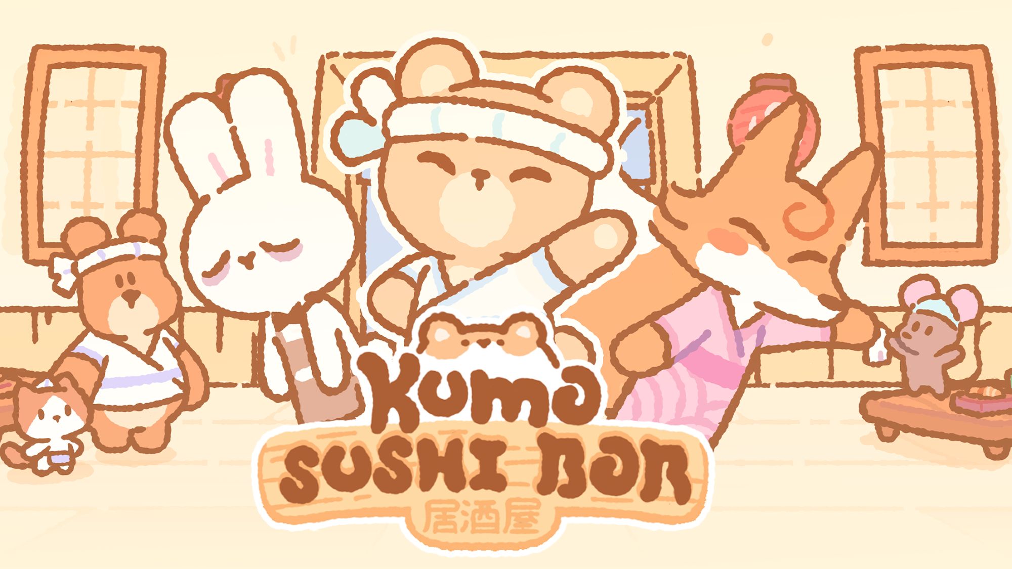 Full version of Android Cooking game apk Kuma Sushi Bar for tablet and phone.
