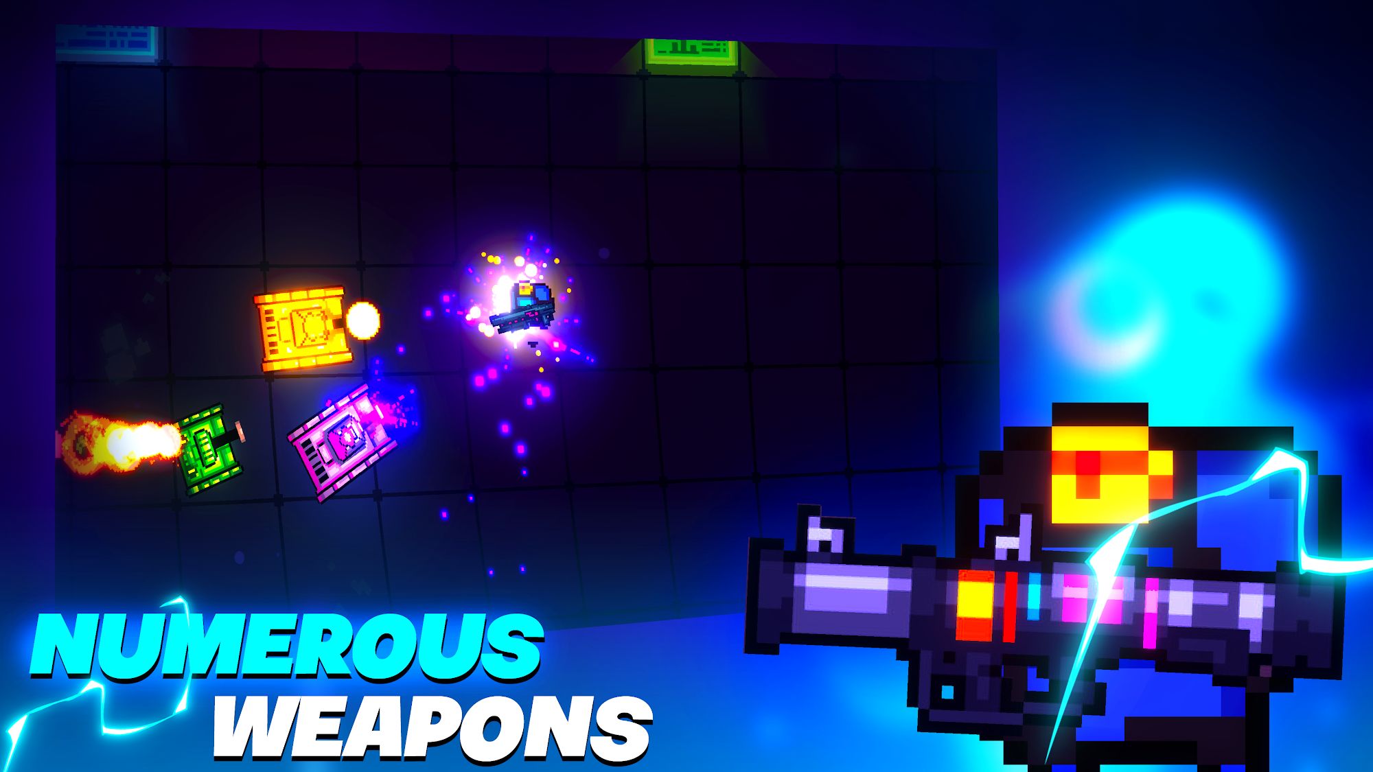 Full version of Android  game apk Laser Tanks: Pixel RPG for tablet and phone.