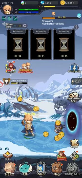 Full version of Android Clicker game apk Little Hero: Idle RPG for tablet and phone.