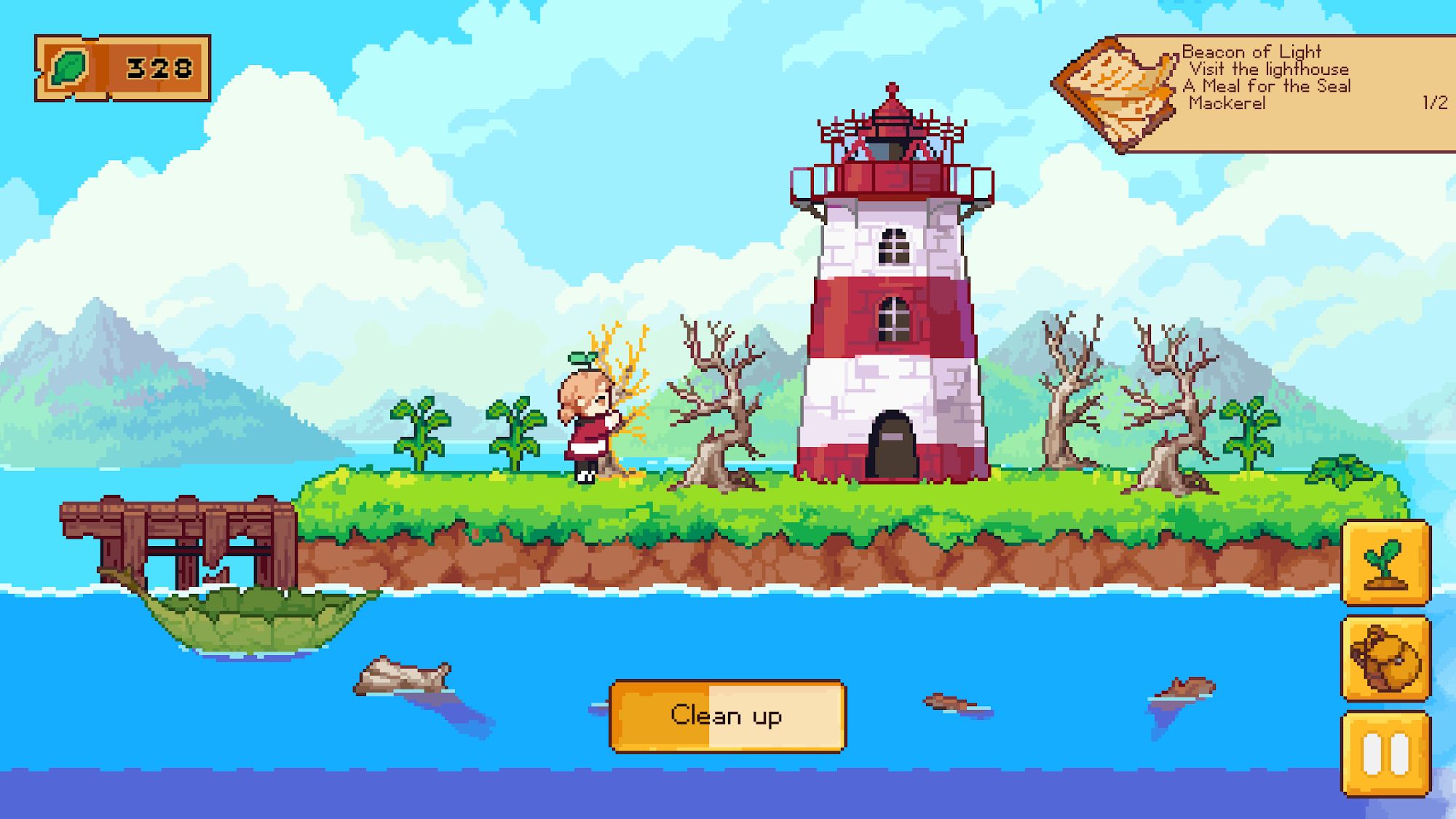 Full version of Android  game apk Luna's Fishing Garden for tablet and phone.