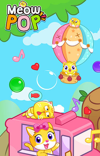 Full version of Android Bubbles game apk Meow pop: Kitty bubble puzzle for tablet and phone.