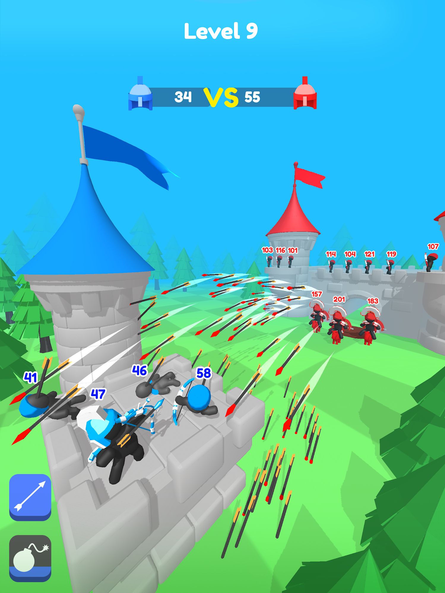 Full version of Android Shooter game apk Merge Archers: Bow and Arrow for tablet and phone.