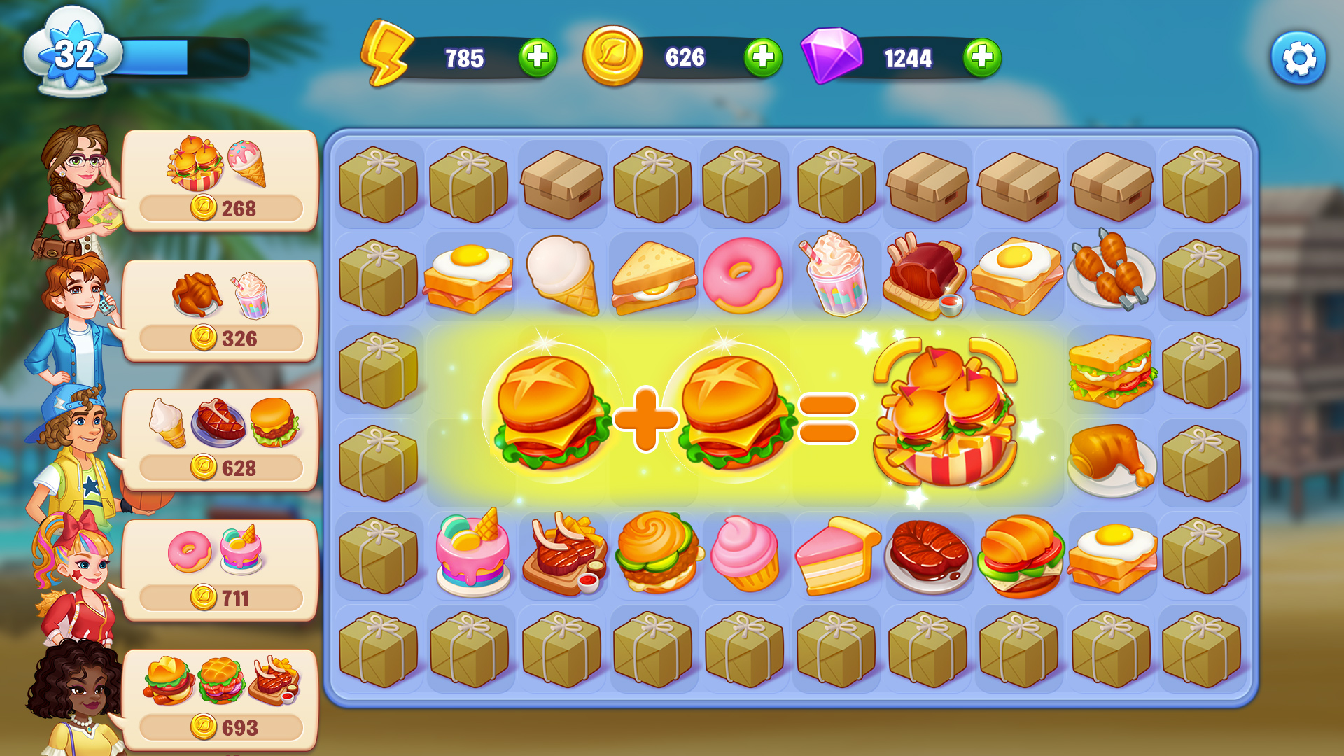 Download Merge Cooking: Restaurant Game Android free game.