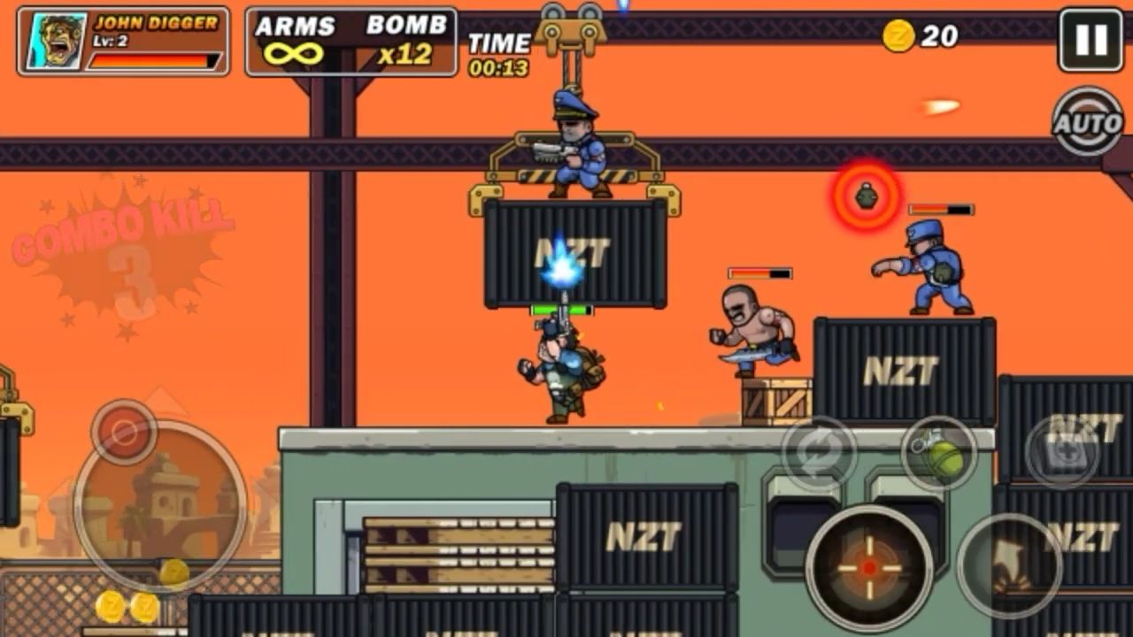 Full version of Android Run &#x27;N Gun game apk Metal Shooter Slug Soldiers for tablet and phone.