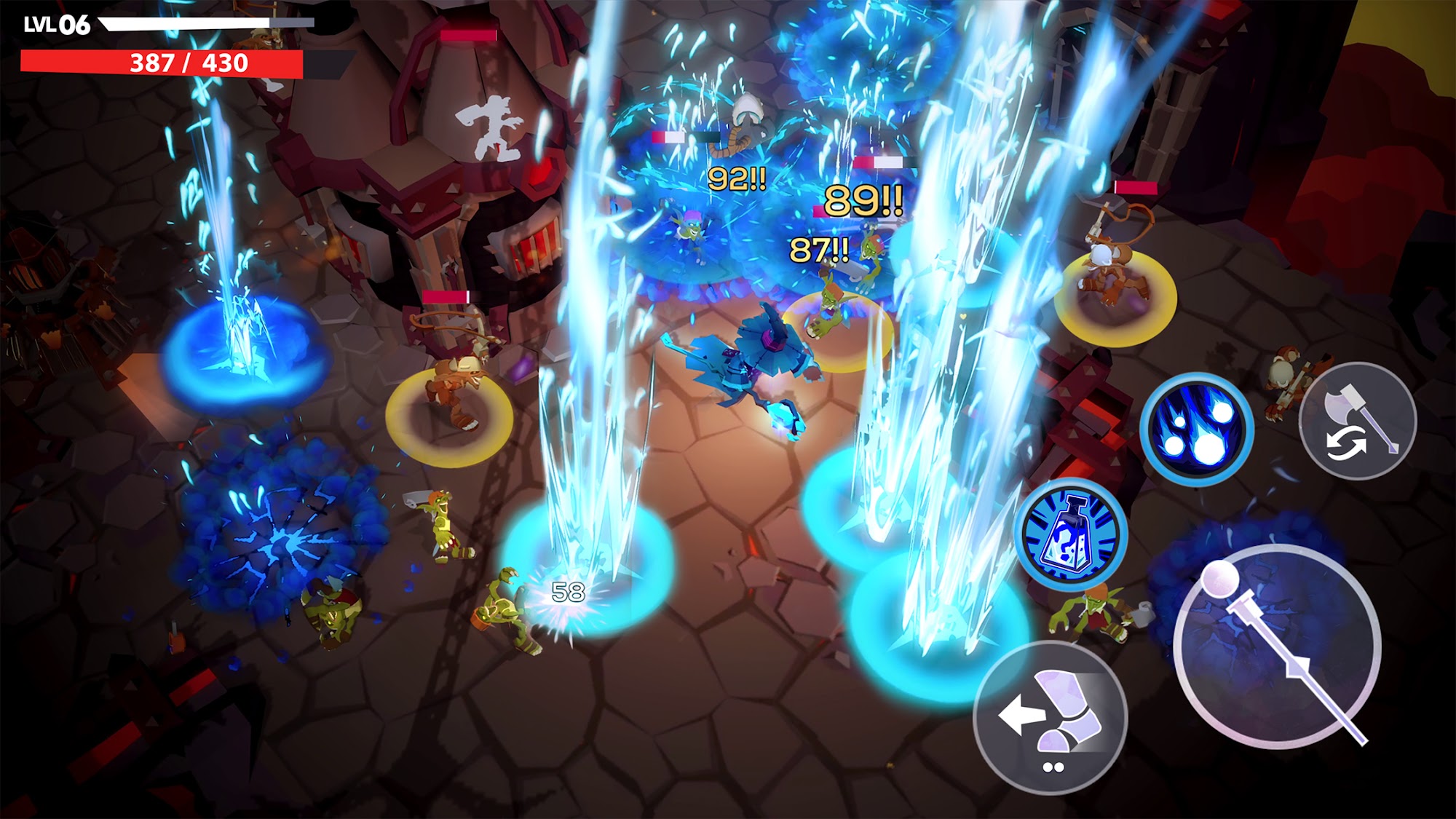 Full version of Android Dungeons game apk Mighty Quest Rogue Palace for tablet and phone.