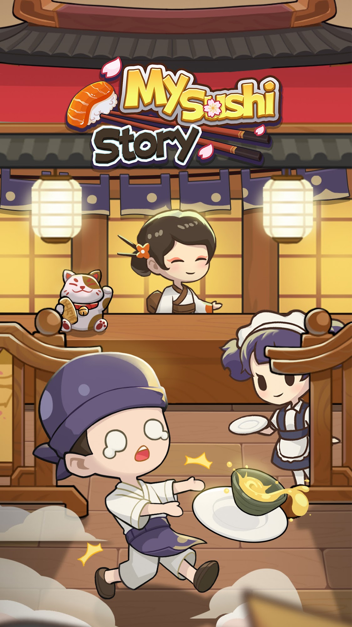 Full version of Android Management game apk My Sushi Story for tablet and phone.