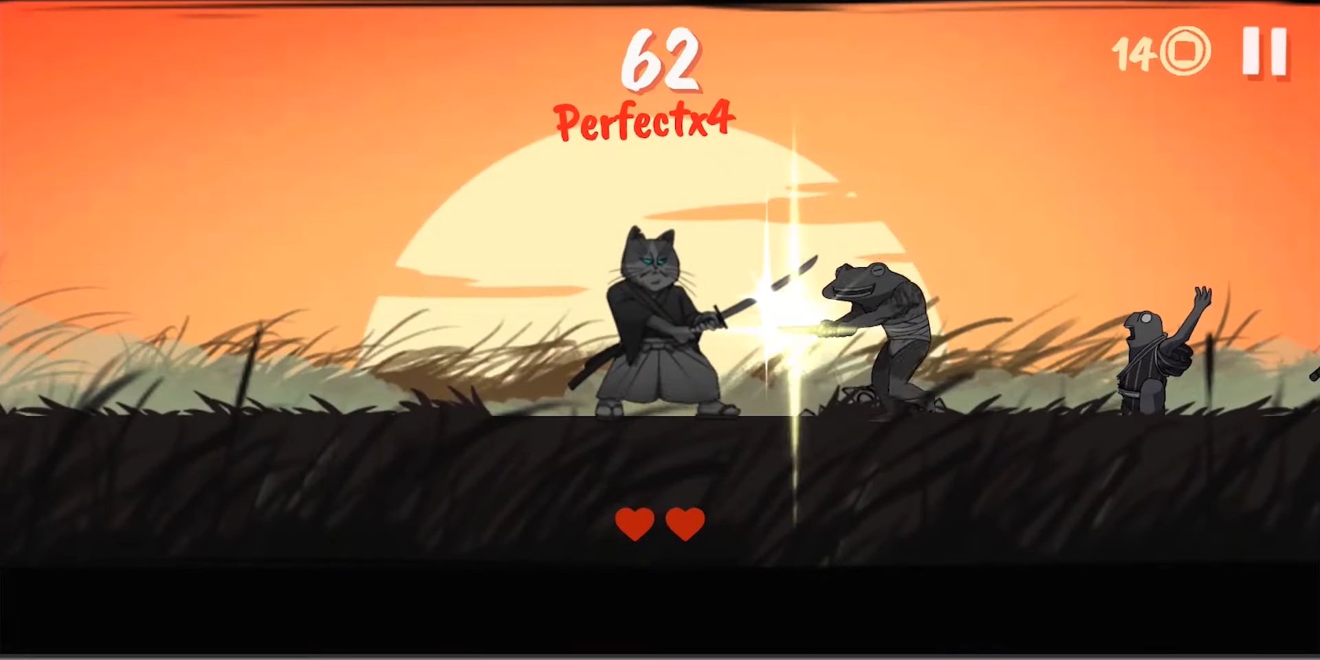 Full version of Android Reaction game apk Neko Samurai for tablet and phone.