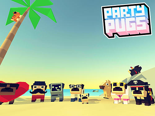Full version of Android Puzzle game apk Party pugs: Beach puzzle go! for tablet and phone.