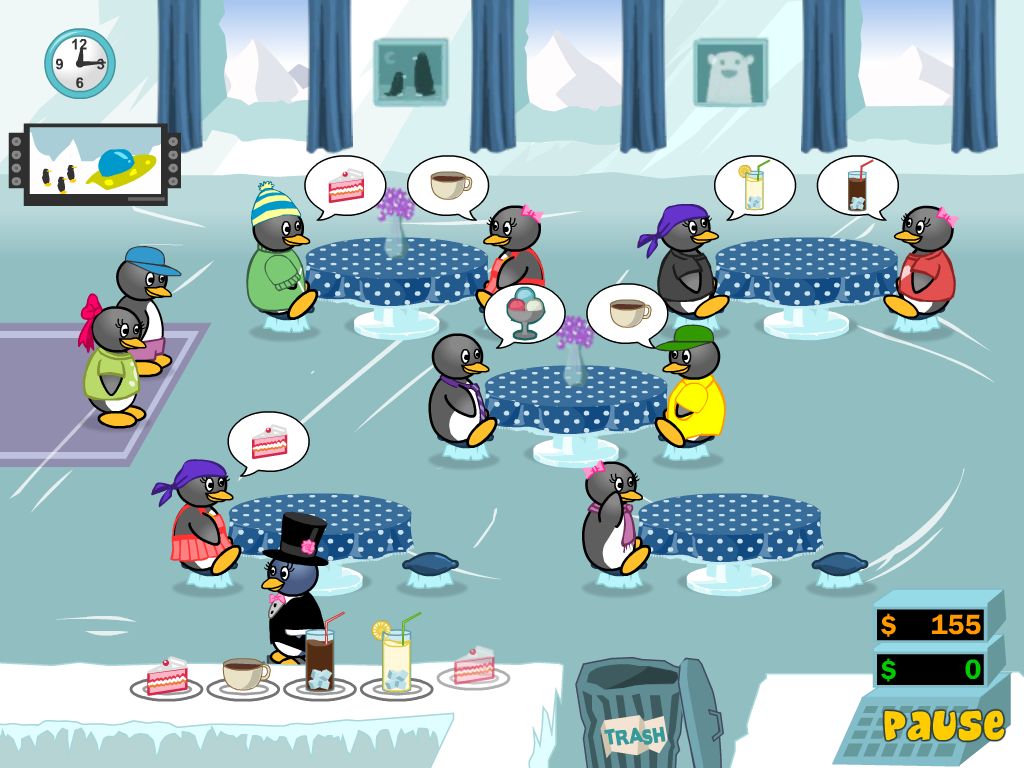 Full version of Android Cooking game apk Penguin Diner 2: My Restaurant for tablet and phone.