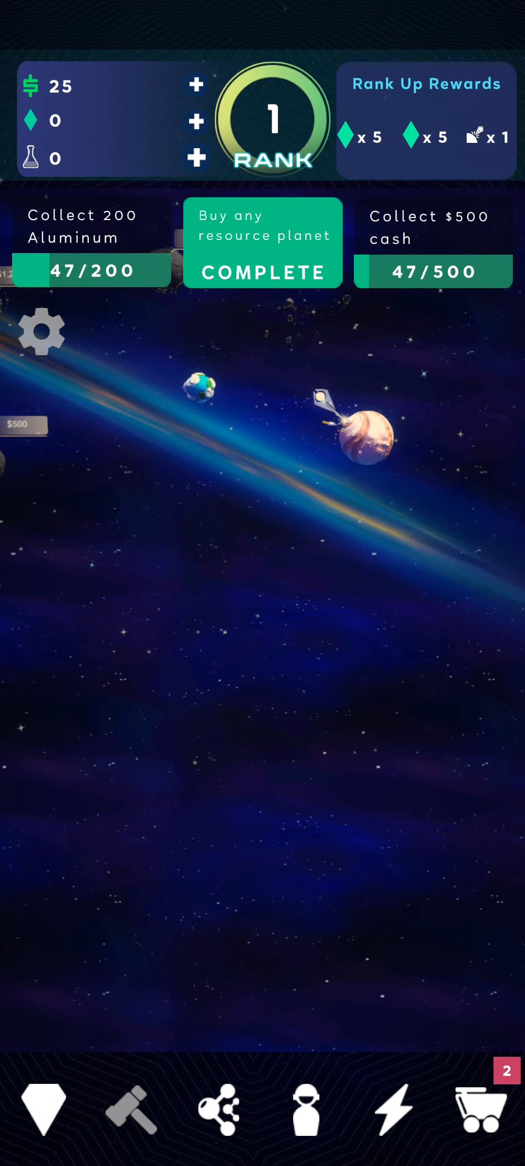 Full version of Android Space game apk Planet Inc: Idle Miner Tycoon for tablet and phone.