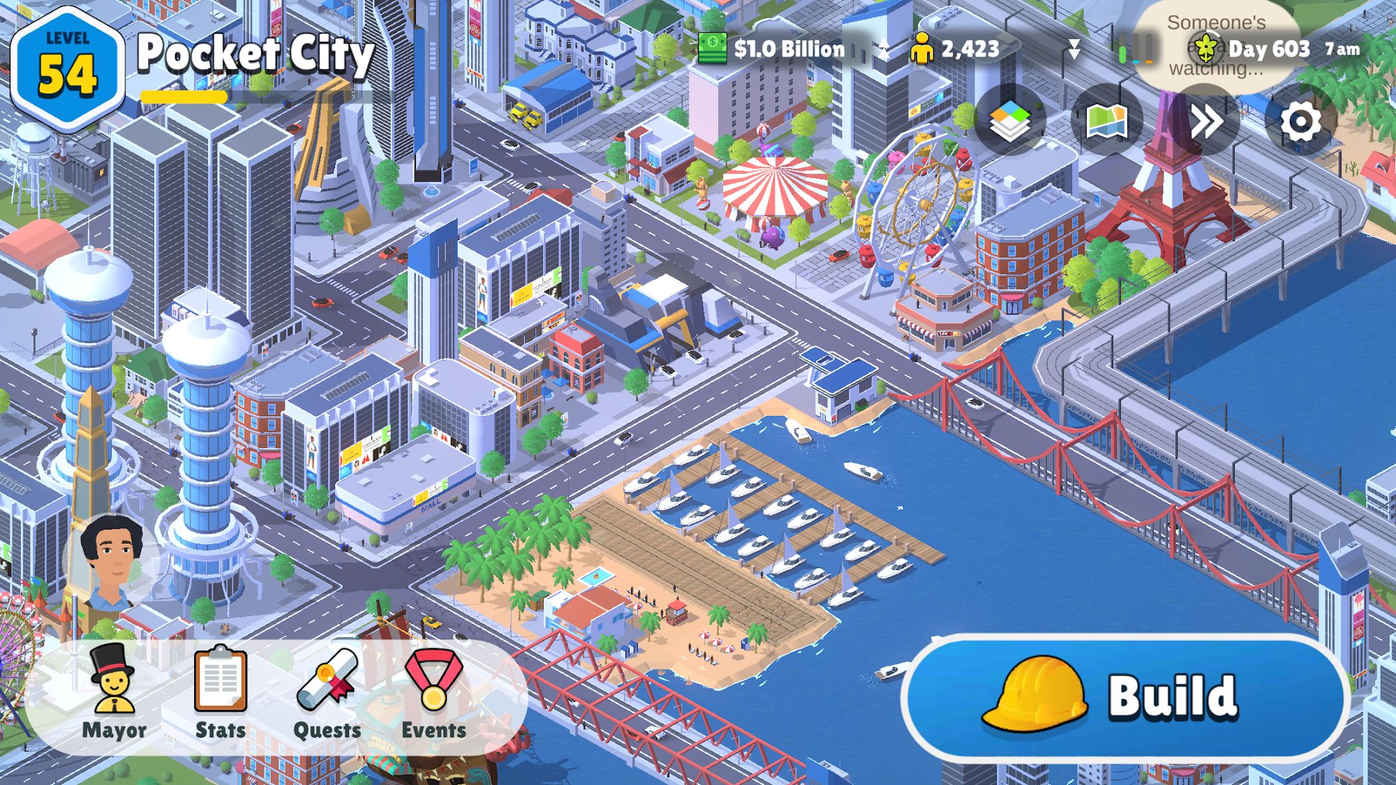 Full version of Android Economy strategy game apk Pocket City 2 for tablet and phone.
