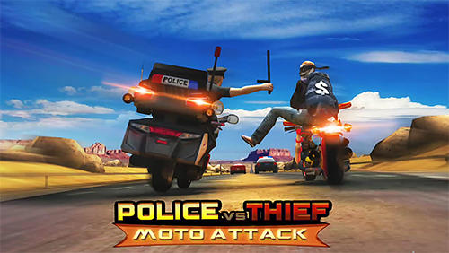Full version of Android Track racing game apk Police vs thief: Moto attack for tablet and phone.