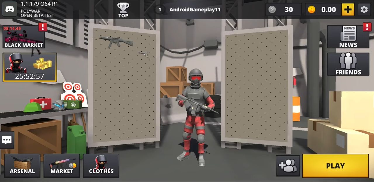 Full version of Android First-person shooters game apk POLYWAR: FPS online shooter for tablet and phone.