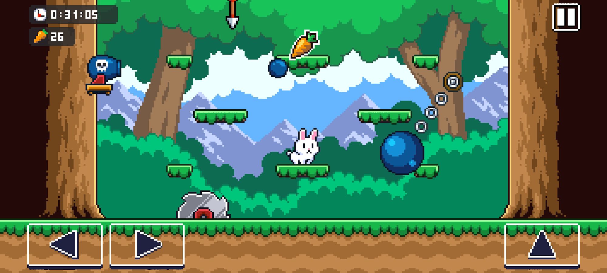 Full version of Android Platformer game apk Poor Bunny! for tablet and phone.