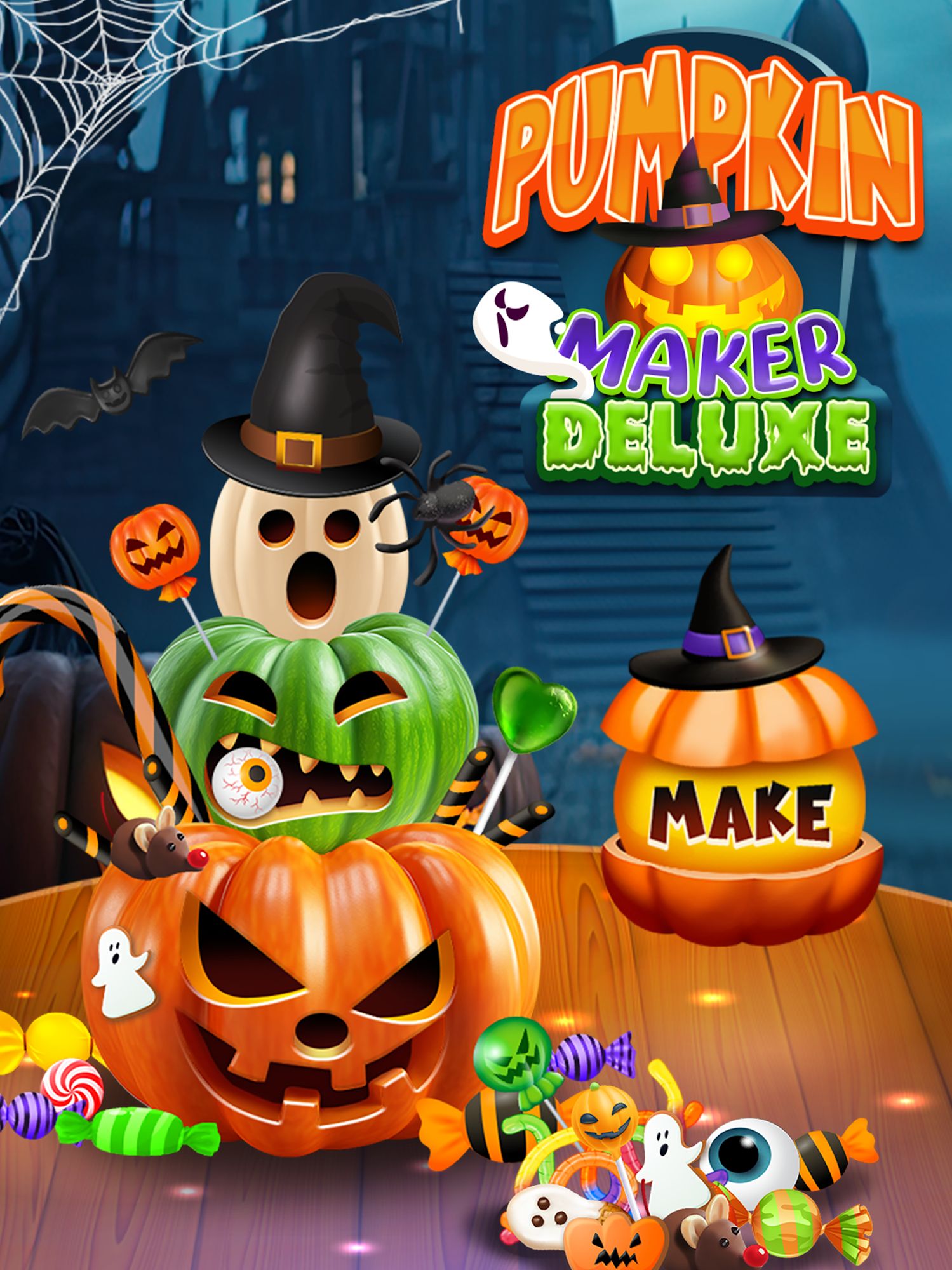 Full version of Android Simulation game apk Pumpkin Maker Halloween Fun for tablet and phone.