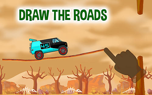 Full version of Android Hill racing game apk Road draw: Hill climb race for tablet and phone.