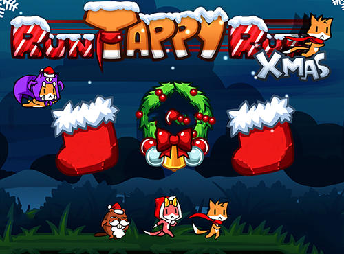Full version of Android Platformer game apk Run Tappy run Xmas for tablet and phone.