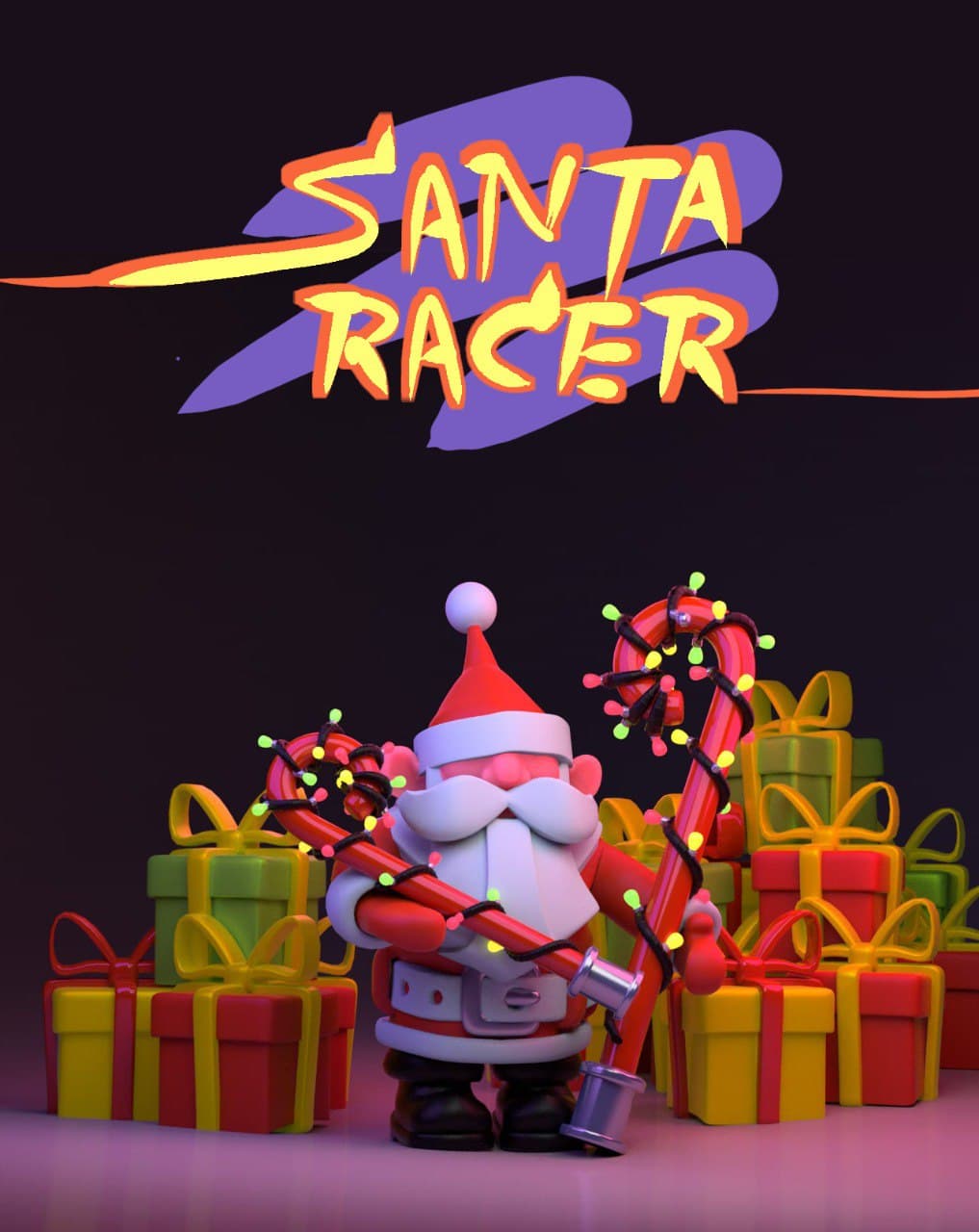 Full version of Android Arcade game apk Santa Racer - Christmas 2022 for tablet and phone.