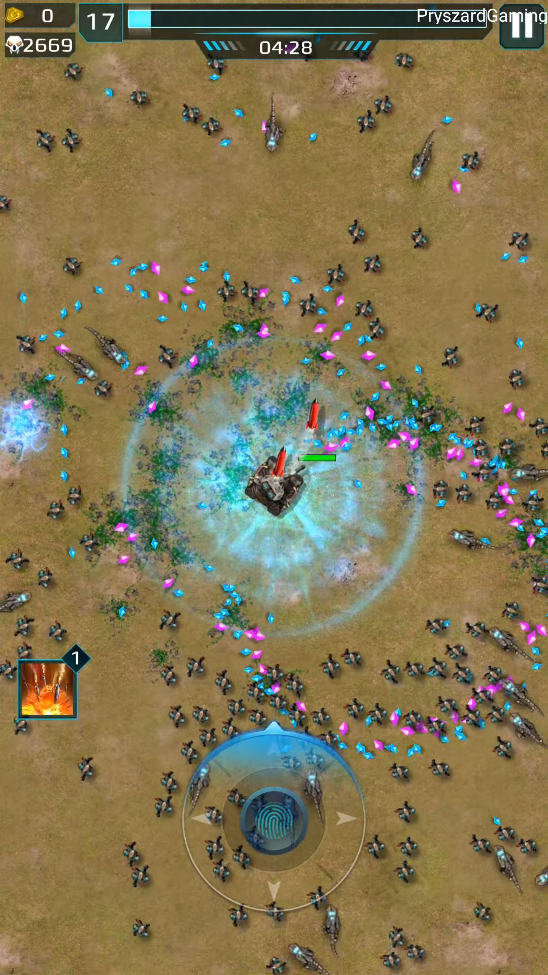 Full version of Android Top-down shooters game apk SciFi Survivor for tablet and phone.