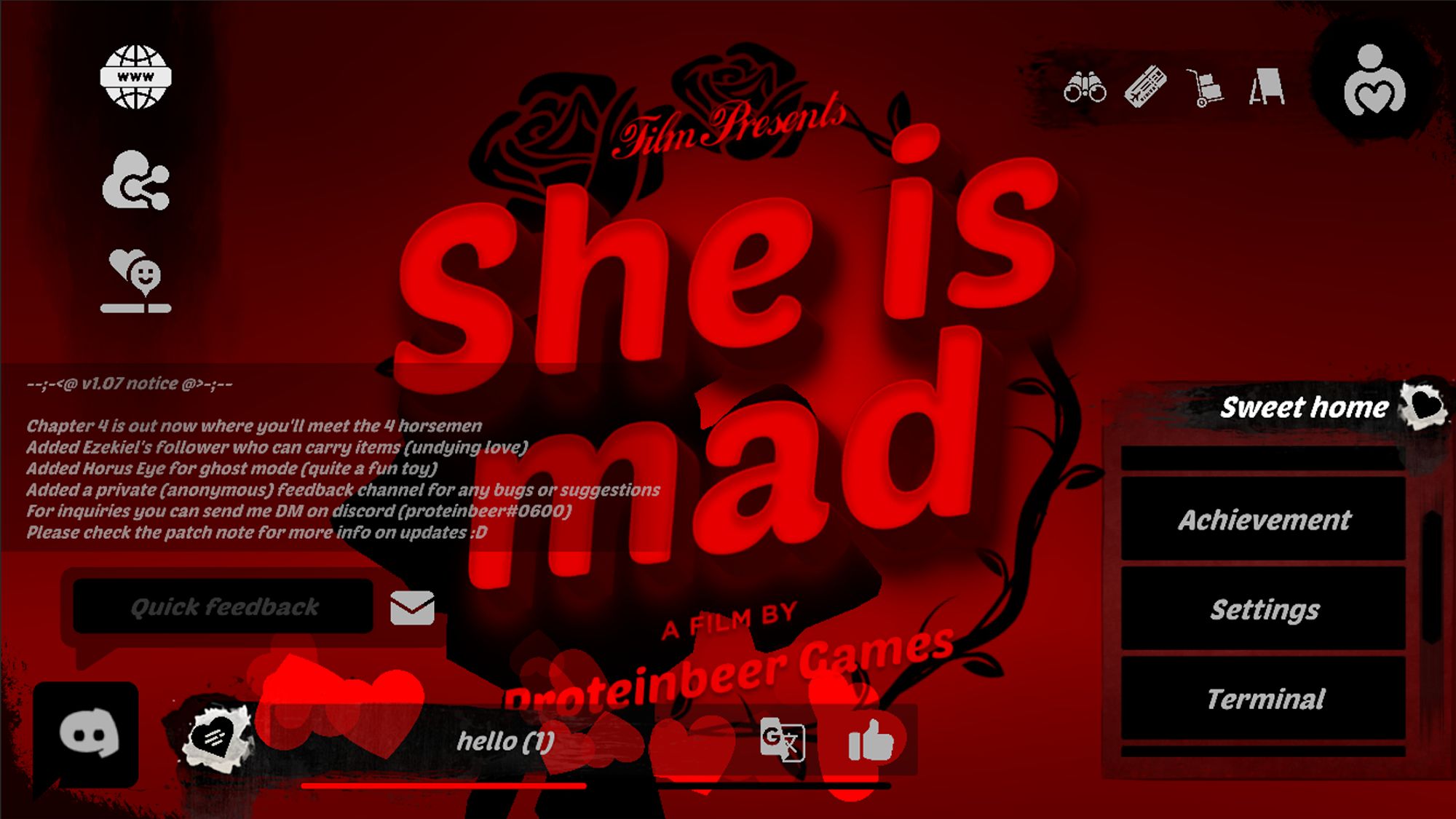 Full version of Android  game apk She is mad : Horror survival for tablet and phone.