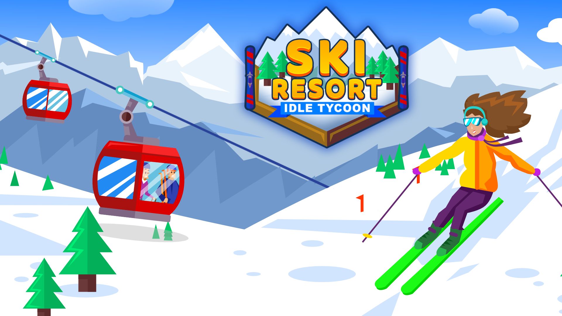 Full version of Android Skiing game apk Ski Resort: Idle Tycoon - Idle Snow! for tablet and phone.