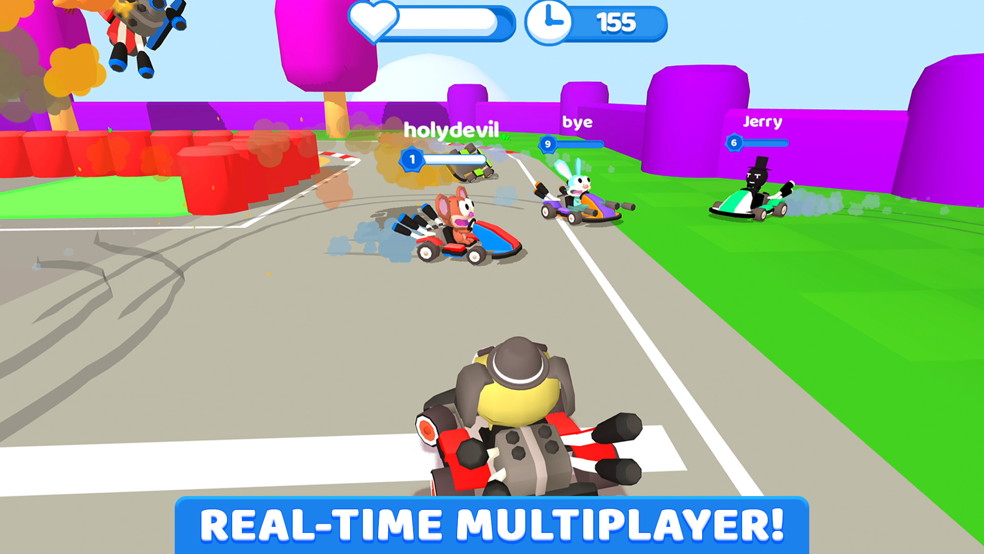 Full version of Android Racing game apk SmashKarts.io for tablet and phone.