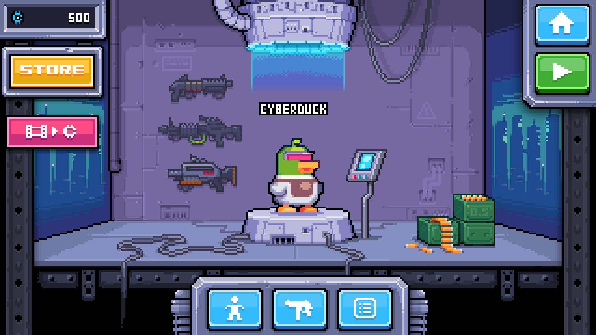 Full version of Android Platformer game apk Special Agent CyberDuck for tablet and phone.