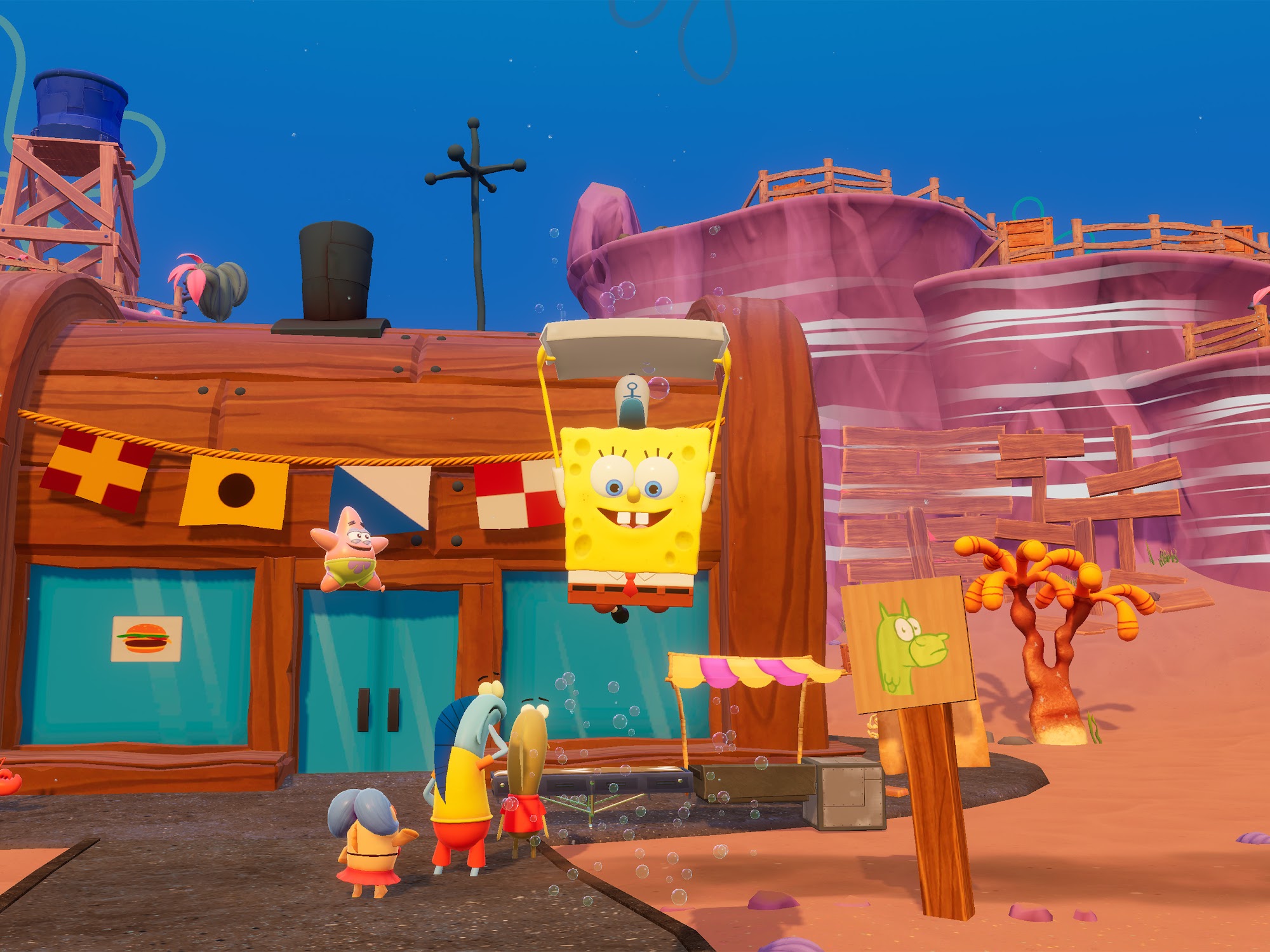 Full version of Android By animated movies game apk SpongeBob - The Cosmic Shake for tablet and phone.