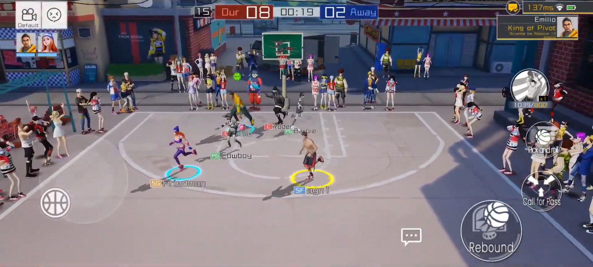 Full version of Android PvP game apk Streetball2: On Fire for tablet and phone.