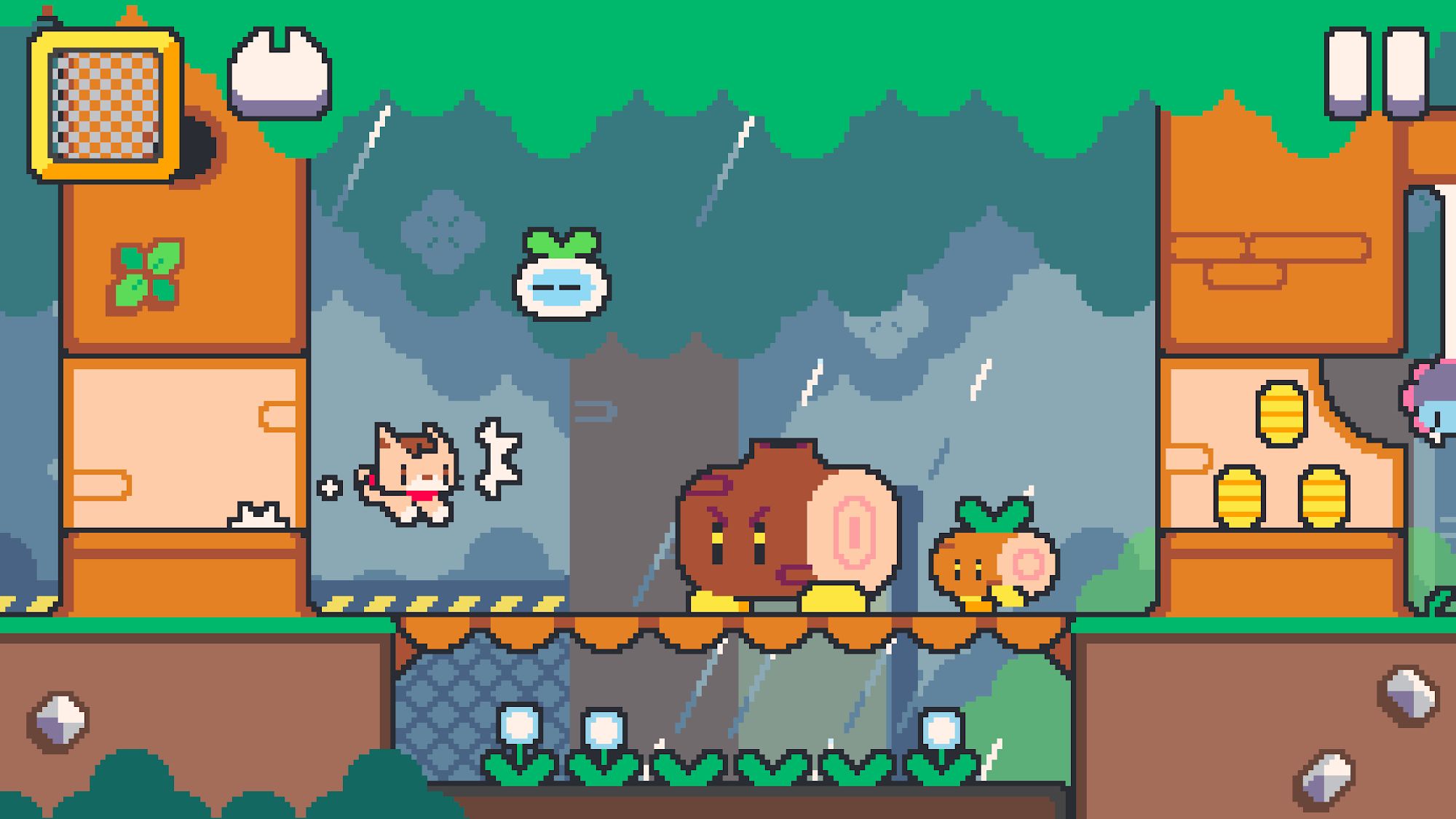 Full version of Android Pixel art game apk Super Cat Tales: PAWS for tablet and phone.