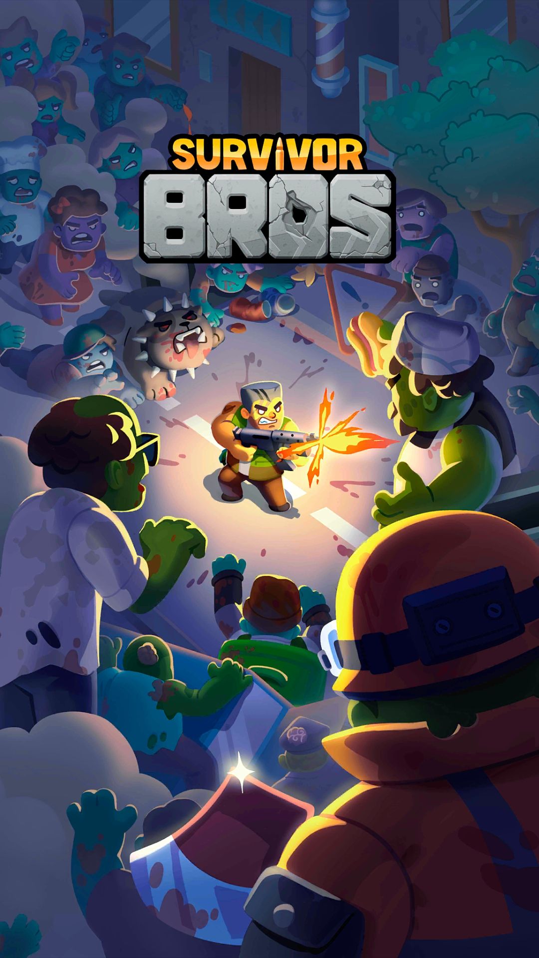 Download Survivor Bros Zombie Roguelike Android free game.