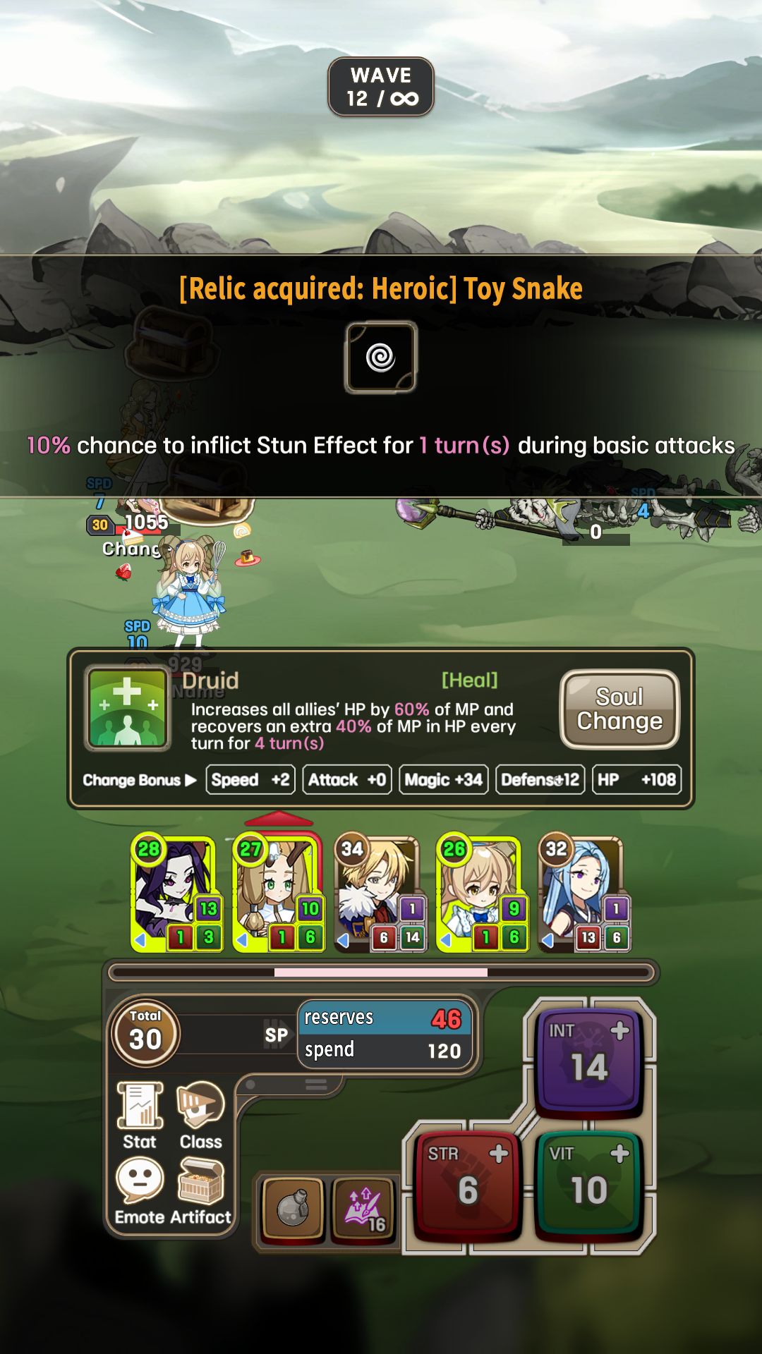 Full version of Android Strategy RPG game apk The Changers : Class Up RPG for tablet and phone.