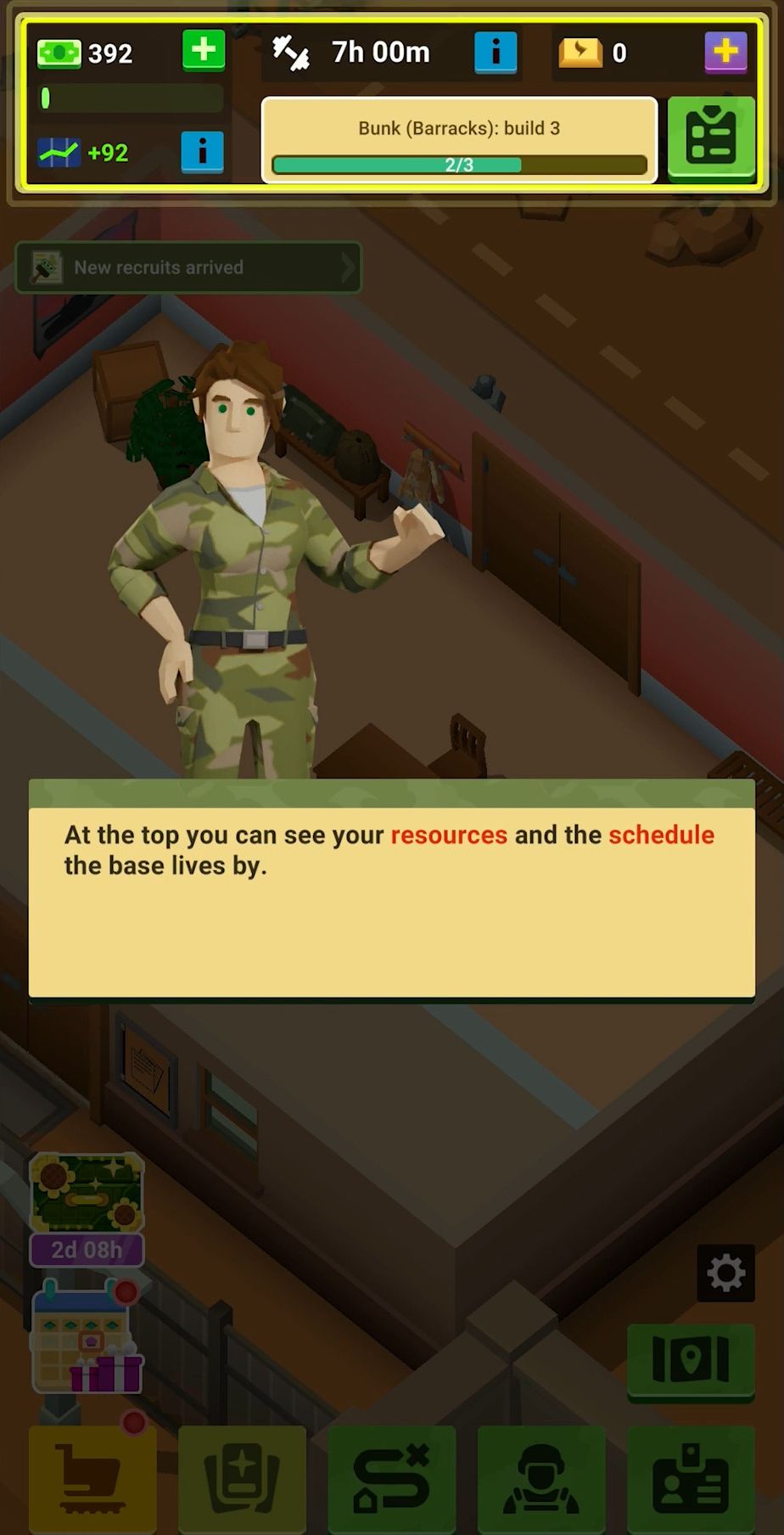 Full version of Android Management game apk The Idle Forces: Army Tycoon for tablet and phone.
