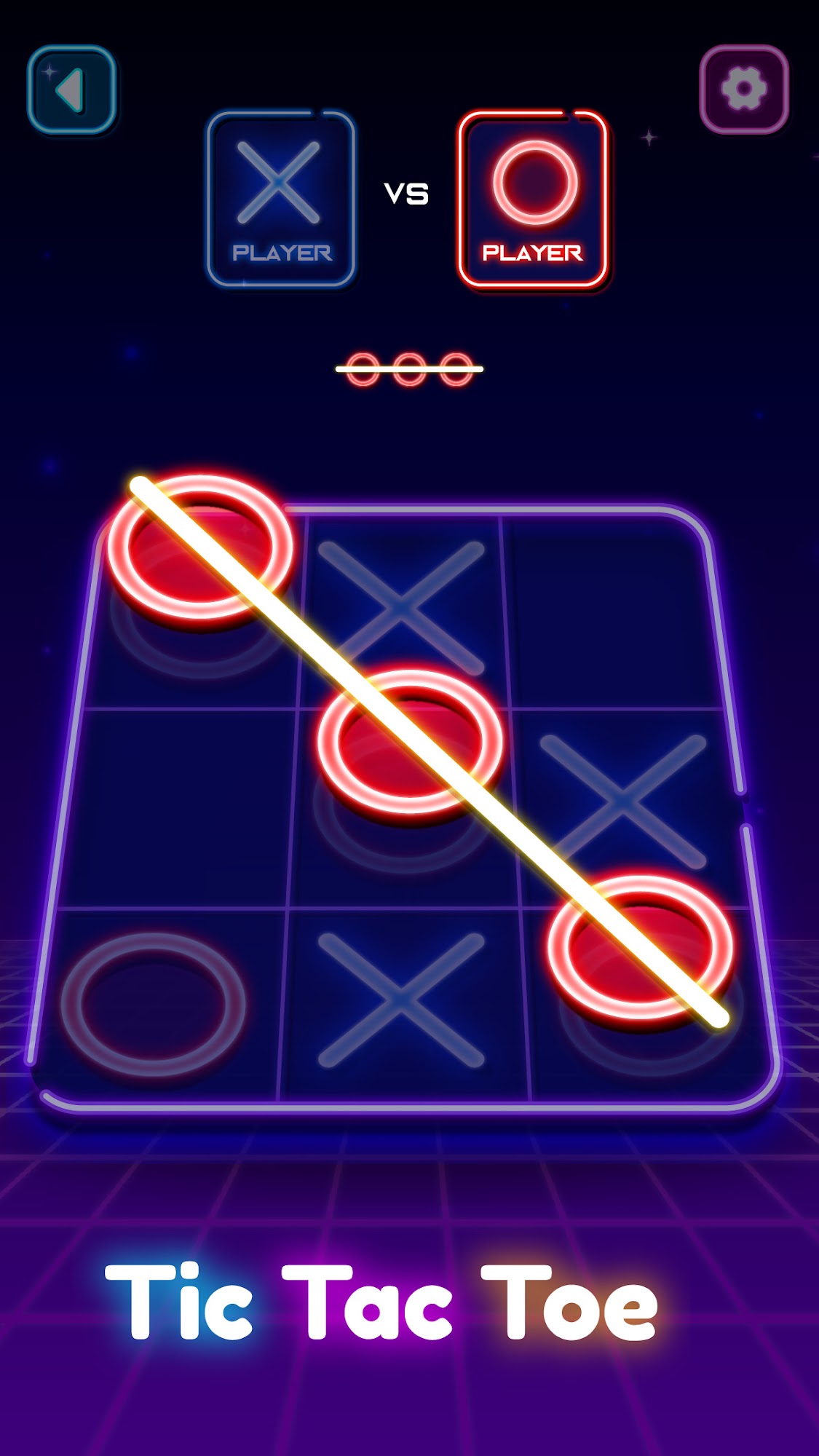 Full version of Android Logic game apk Tic Tac Toe - 2 Player XO for tablet and phone.