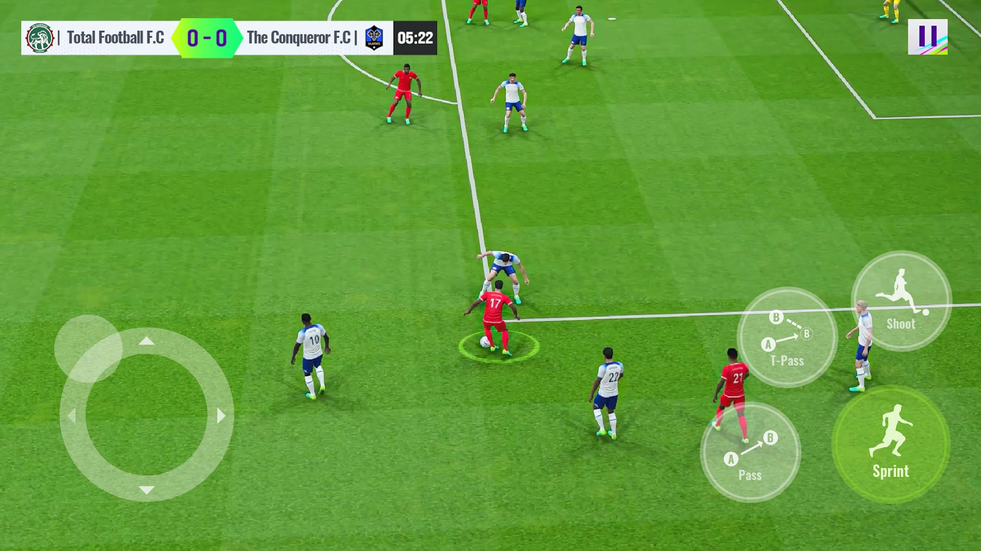 Full version of Android Sports game apk Total Football for tablet and phone.