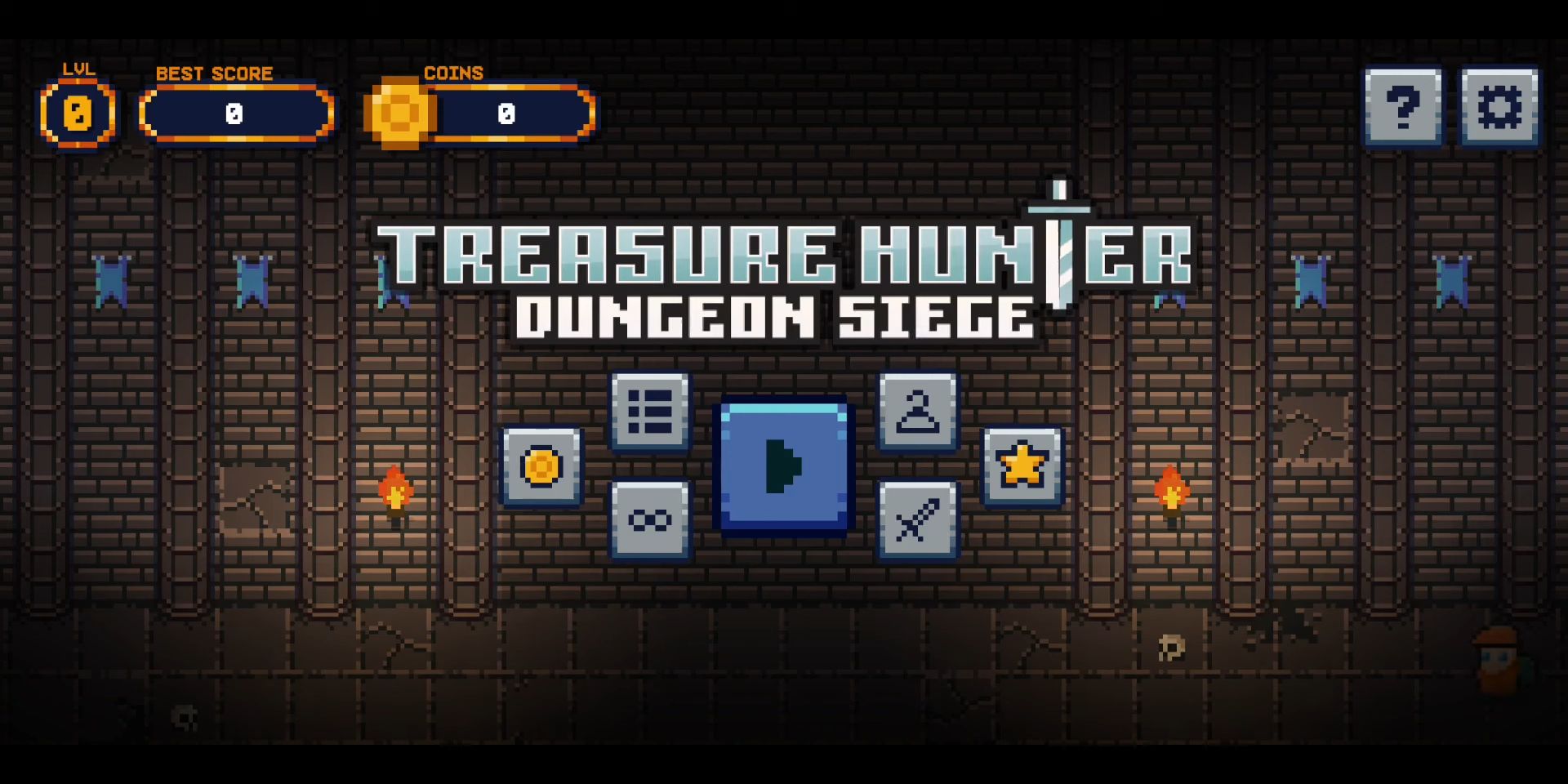 Full version of Android Pixel art game apk Treasure Hunter: Dungeon Siege for tablet and phone.