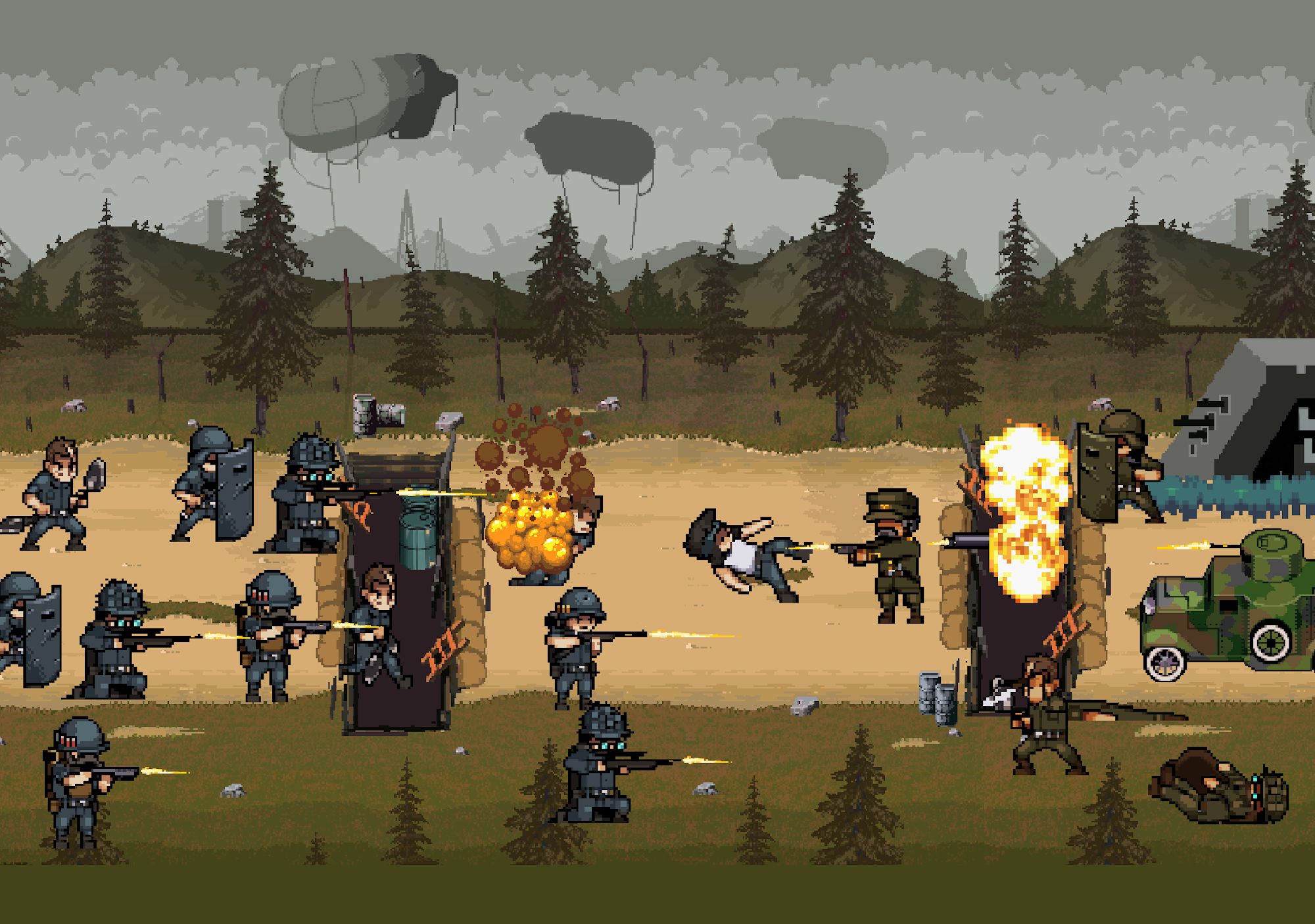 Full version of Android Pixel art game apk Trench Warfare 1914: WW1 RTS for tablet and phone.