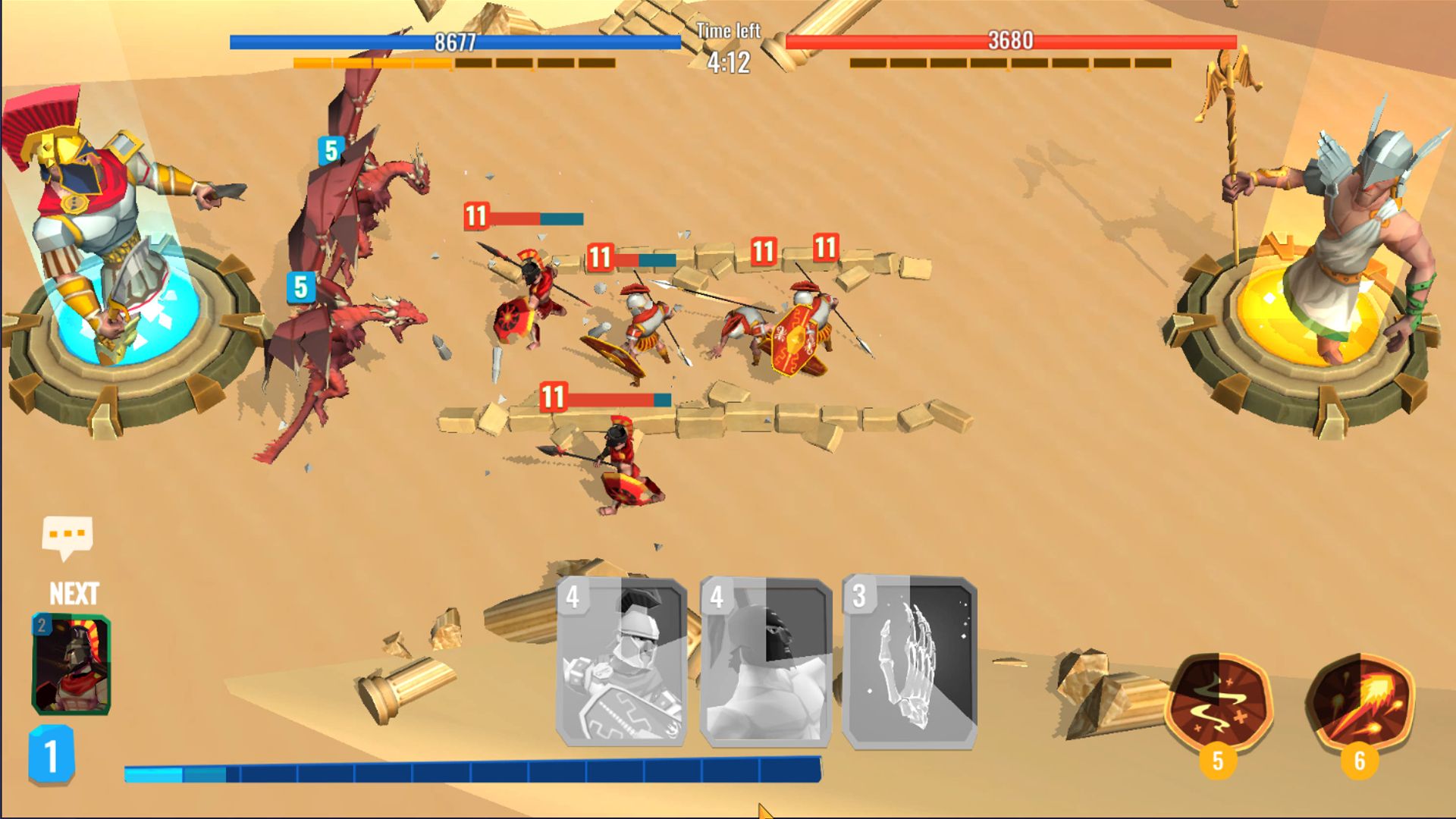 Full version of Android Historical game apk Trojan War 2: Clash Cards Game for tablet and phone.