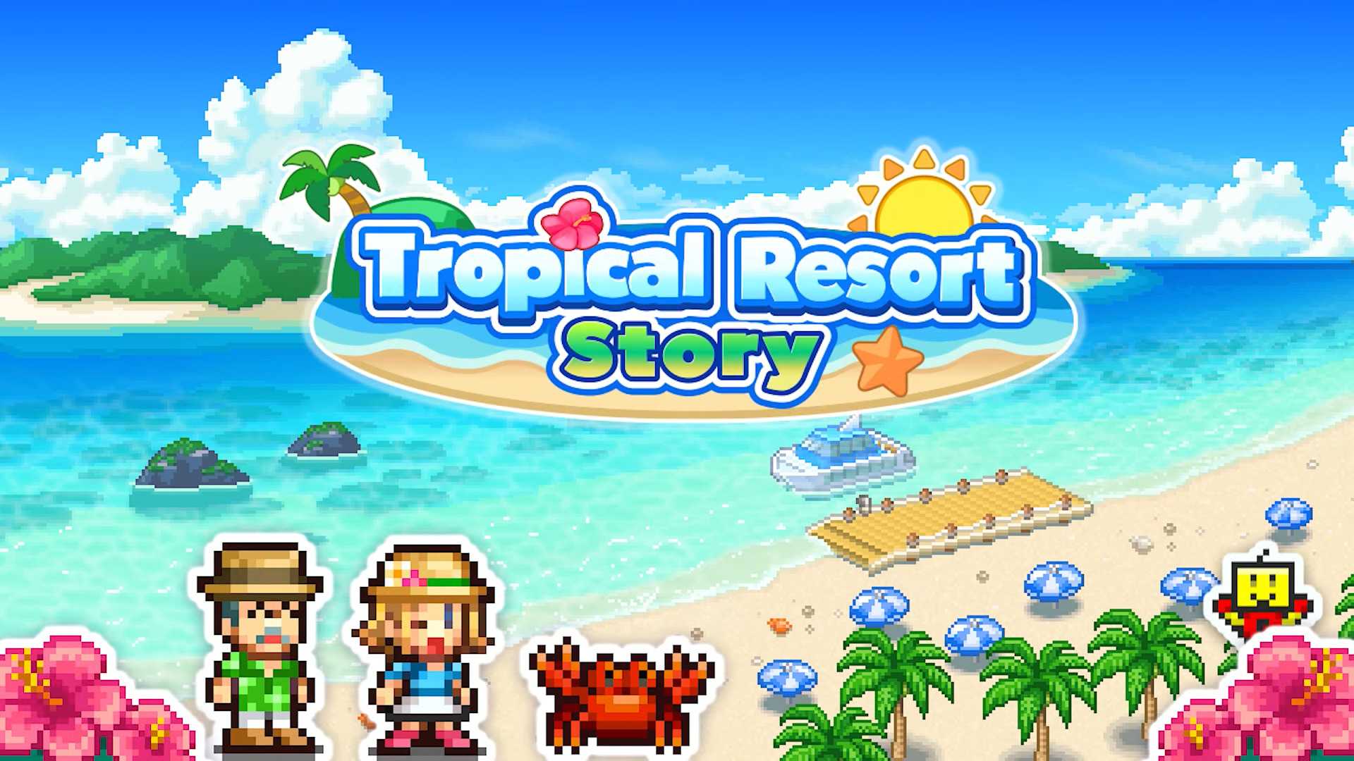 Full version of Android Pixel art game apk Tropical Resort Story for tablet and phone.