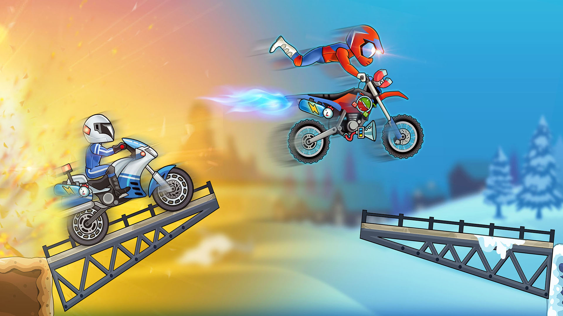 Download Turbo Bike: Extreme Racing Android free game.