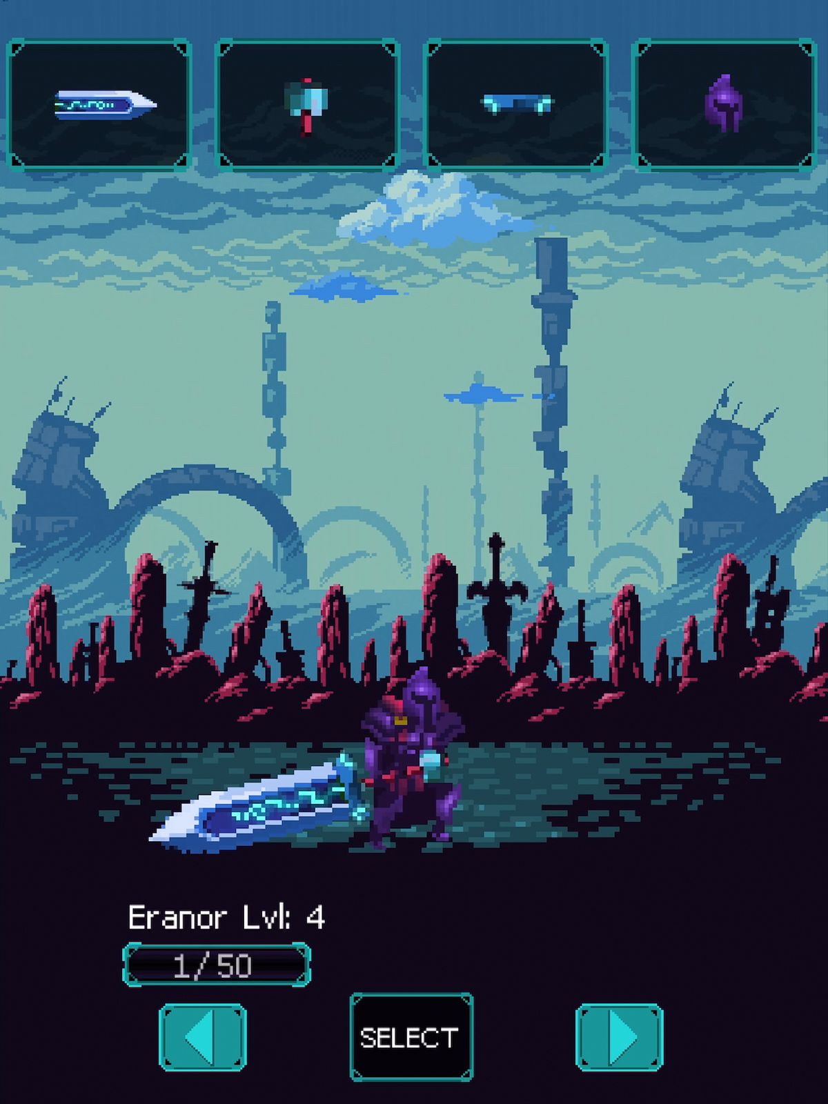 Full version of Android Pixel art game apk Ultra Blade for tablet and phone.