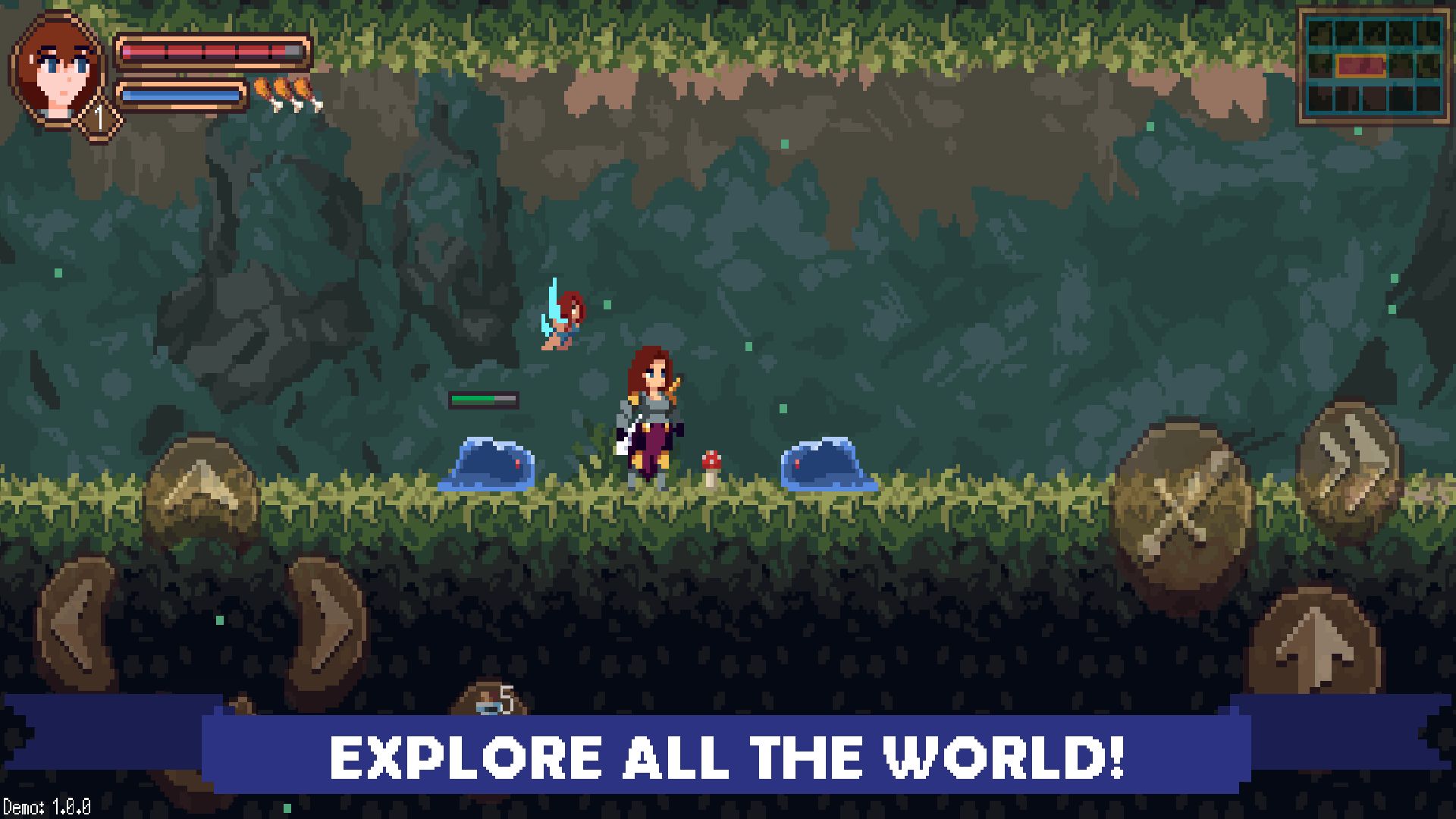 Full version of Android RPG game apk Umisonia: Metroidvania RPG 2D for tablet and phone.