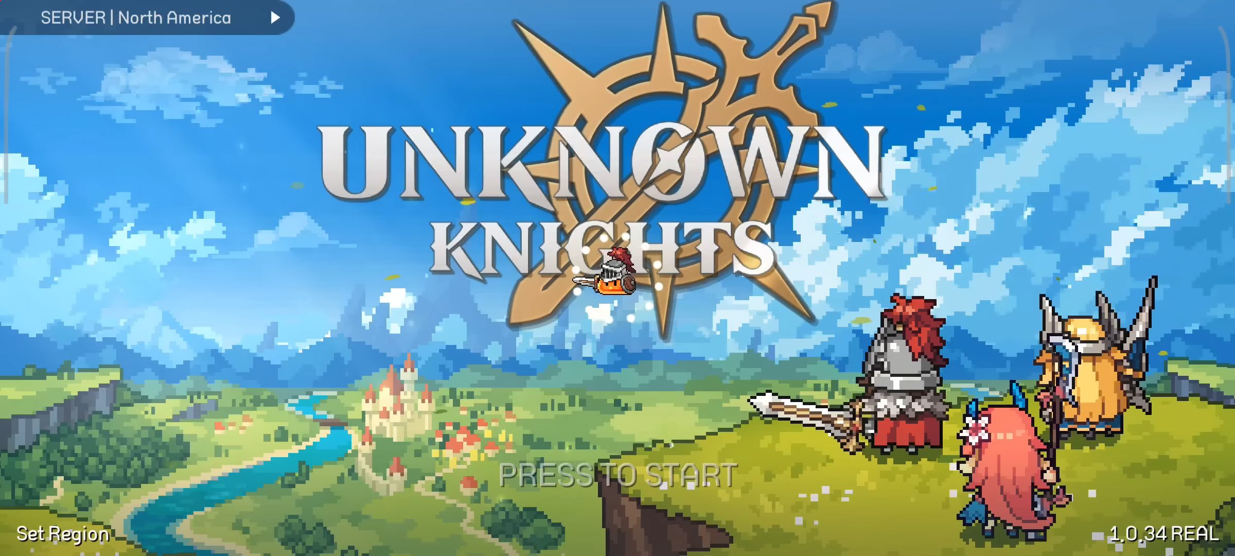 Full version of Android PvP game apk Unknown Knights: Pixel RPG for tablet and phone.