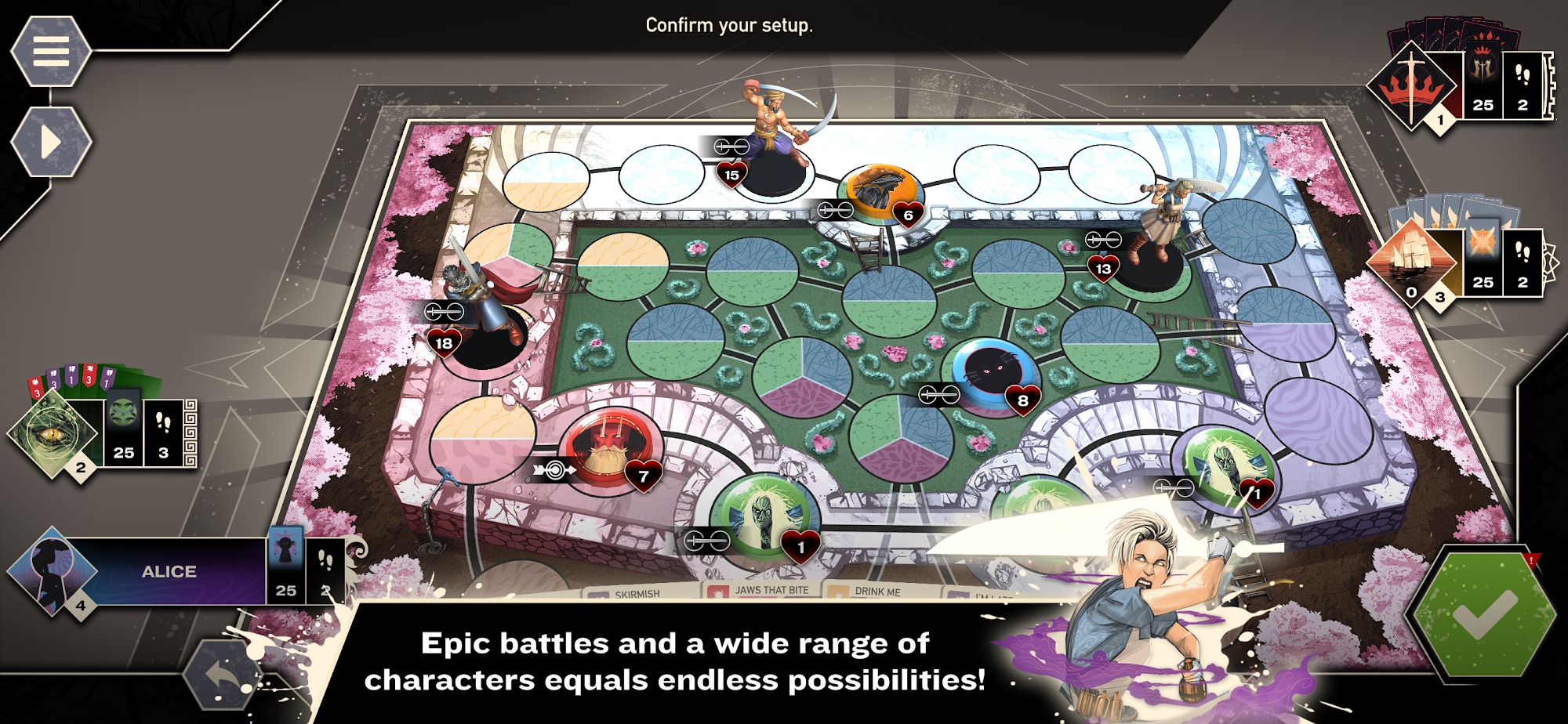 Full version of Android Table-top strategy game apk Unmatched: Digital Edition for tablet and phone.