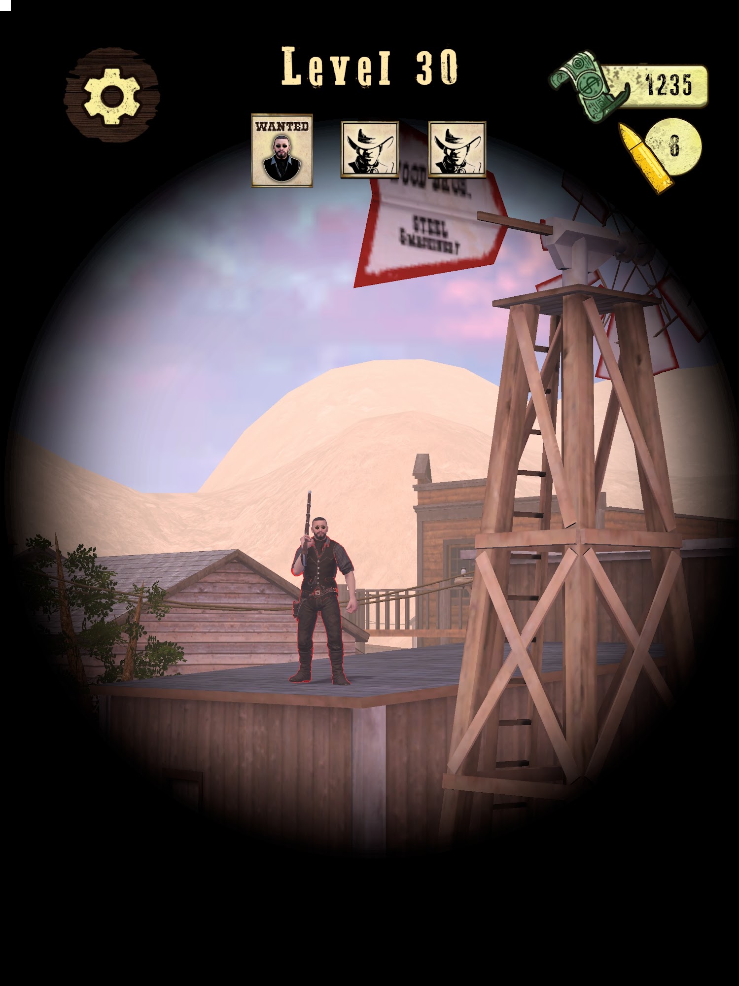 Download Wild West Sniper: Cowboy War Android free game.