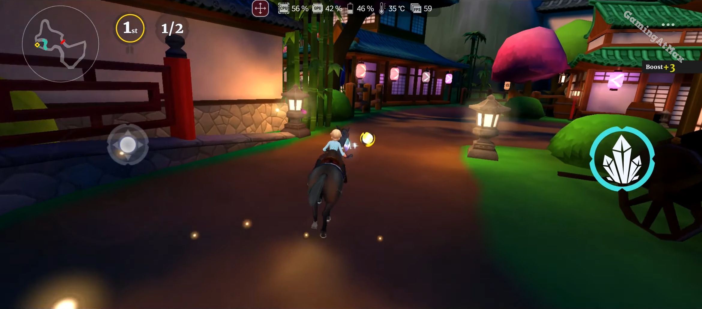 Download Wildshade: fantasy horse races Android free game.
